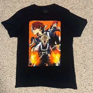My Hero Academia funimation anime men’s medium or unisex black t-shirt